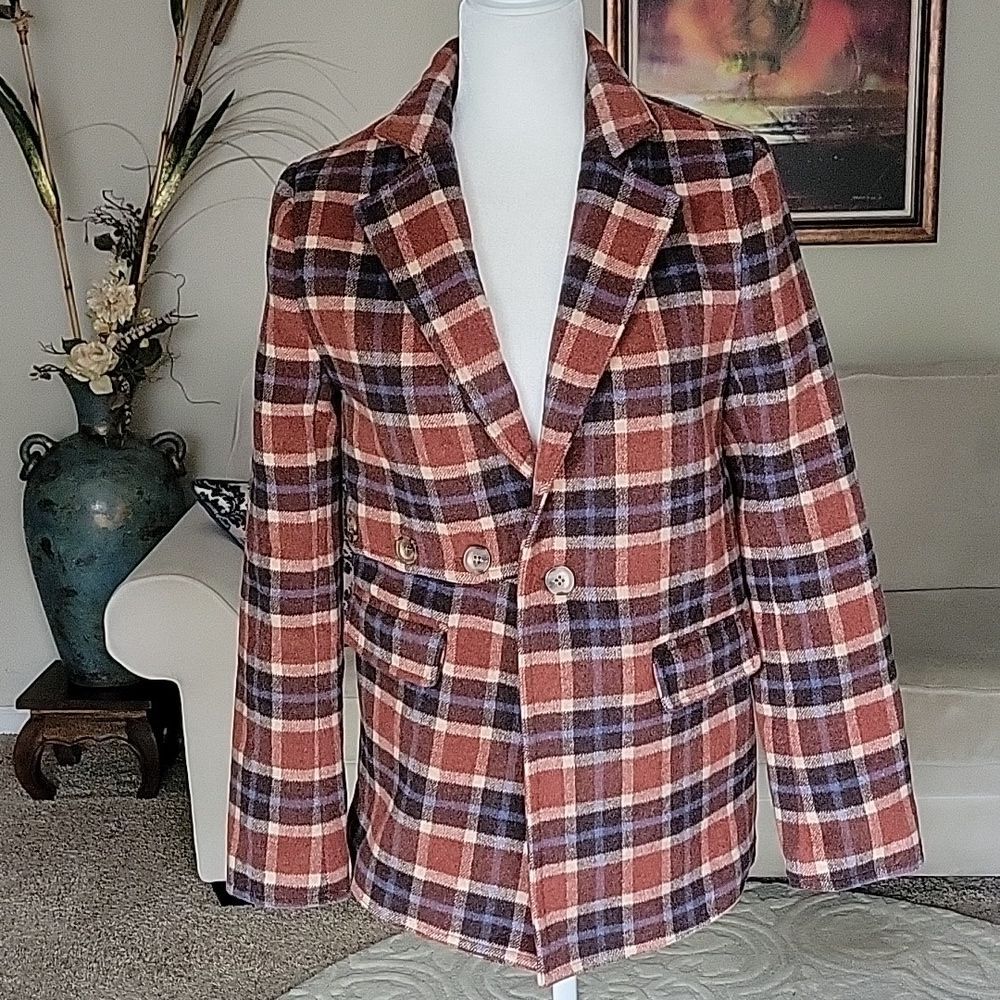 Movint New York Women's Plaid Jacket/Blazer